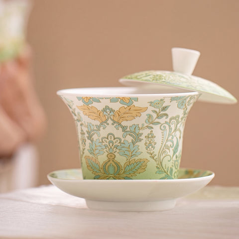 Porcelain Gaiwan Tea Set