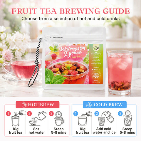 Watermelon Lychee Fruit Tea