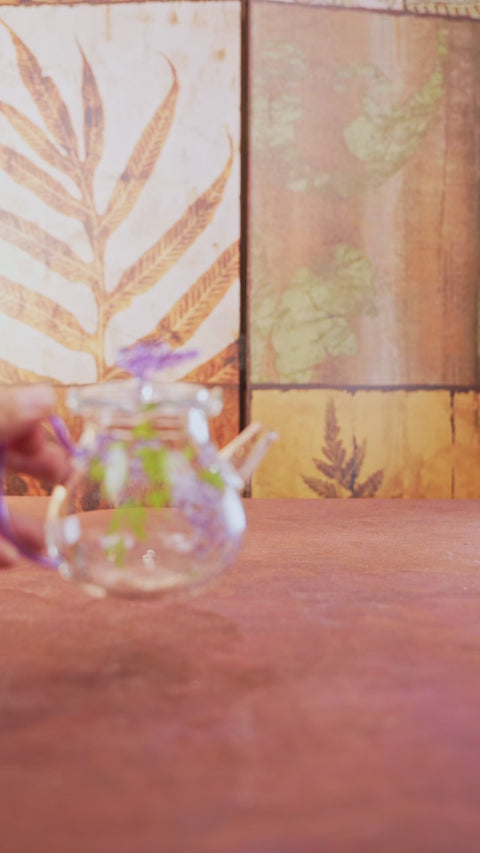Wisteria Glass Teapot