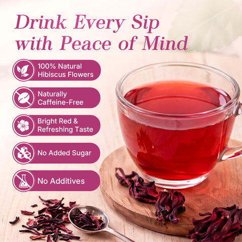 Natural Hibiscus Flowers Herbal Tea