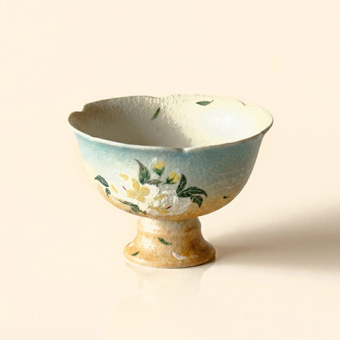 Gardenia Petal High Footed Cup